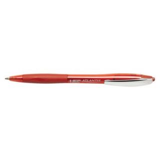 BIC® Atlantis Ballpoint Pen, Medium   Red In