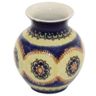 Vase   Blumenvase   Keramikvase   *TOP NEU* wunderschne Vase handbemalt und getpfert   Hhe 16 cm   &#216 ca. 12cm Küche & Haushalt