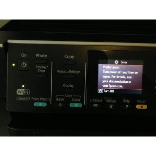 Epson WorkForce WF 7520 Wireless All in One Wide Format Color Inkjet Printer, Scanner, Copier, Fax (C11CB58201) Electronics