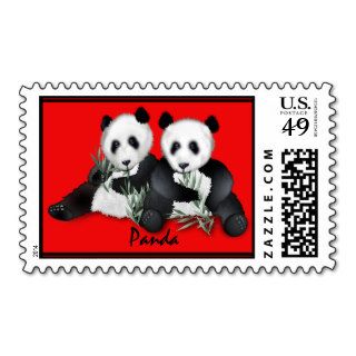 Panda Postage Stamp