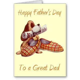Happy Father's Day To A Great Dad Card (Blank)
