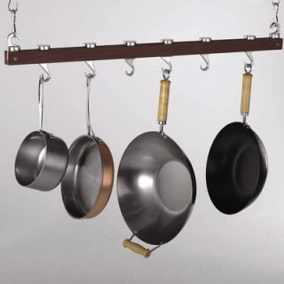 Concept Housewares Hanging Wood Pot Rack