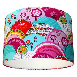 happy hills kid's fabric lampshade by love frankie