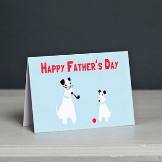 'happy father's day' greetings card by forever foxed