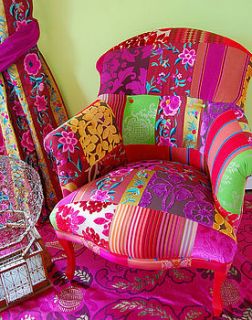 pushkar patchwork chair by couch gb