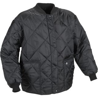 Polar King Quilt Lined Freezer Jacket — Black  Jackets