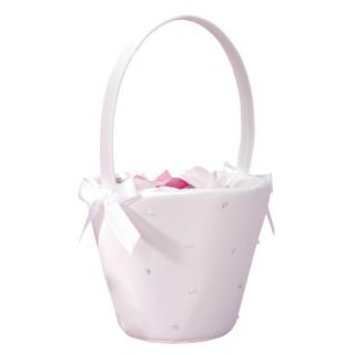 Starlight Flower Girl Basket   White