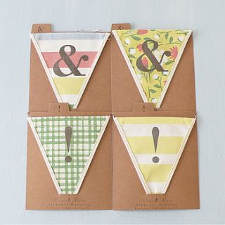 personalised alphabet 'letter' bunting by lilac coast