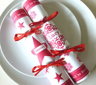 christmas personalised crackers by tilliemint loves