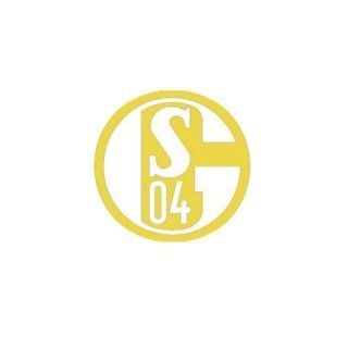FC Schalke 04 Aufkleber Gold Sport & Freizeit