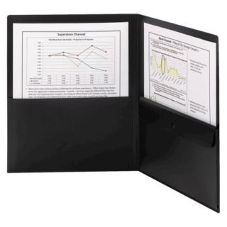 Poly 8 1/2 x 11 Two Pocket Folder with Security
