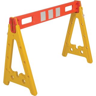 Vestil Collapsible A-Frame Barricade — 19 1/2in.L x 31 3/4in.H, Model# AFB-44  Barricades