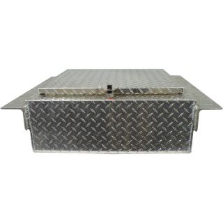 Aluminum Heavy-Duty In-Frame Truck Box — Diamond Plate, Padlock Style, 24in.L x 22in.W x 10in.H  In Frame Boxes