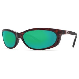 Costa Del Mar Fathom Sunglasses   Tortoise Frame with Green Mirror 400G Lens 728636
