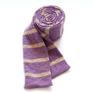 skinny stripe knitted scarf by skinny scarf