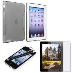 Smoke TPU Case/ Screen Protector/ Stylus/ Wrap for Apple iPad 2/ 3 BasAcc iPad Accessories