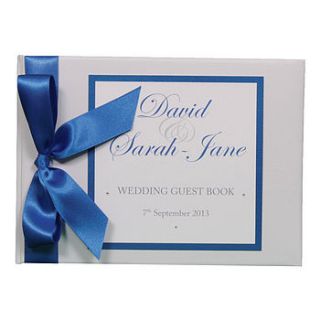 personalised kensington wedding guest book by dreams to reality design ltd