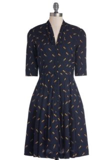 Emily and Fin Star Studded Performance Dress in Comets  Mod Retro Vintage Dresses
