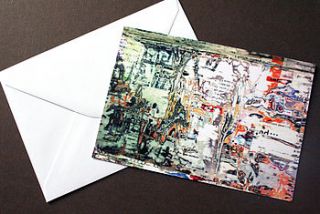 magazine texture greeting card by paperwork