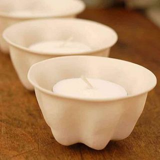 jelly mould tea lights by victoria hutchinson ceramics