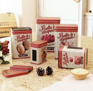 set of five patisserie tins by dibor