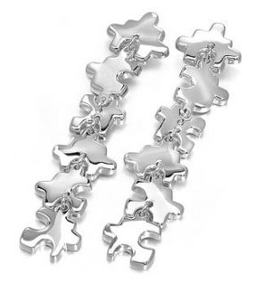 jigsaw drop earrings by lucyq