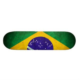 Brazil Flag 2 Part (2) Skate Board Deck