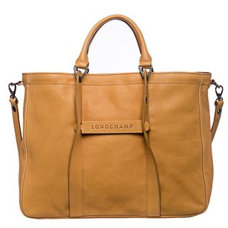 Longchamp '3D' Large Honey Leather Tote Longchamp Designer Handbags