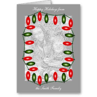 Holiday Lights Template Cards