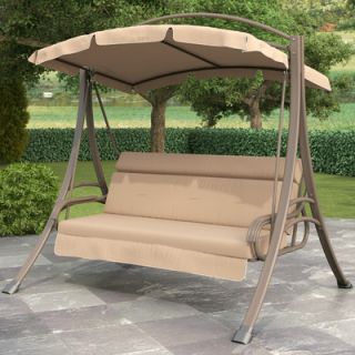 dCOR design Nantucket Porch Swing with Arched Canopy