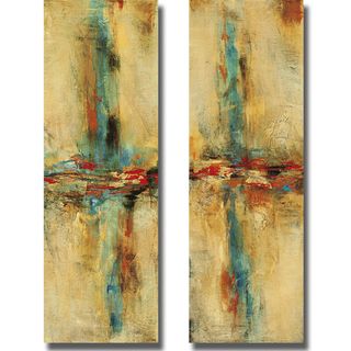 Nancy Santos 'Equilibrio I and II' 2 piece Canvas Art Set Canvas