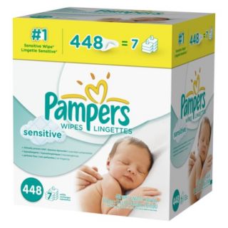 Pampers Sensitive Baby Wipes Refill Pack   448 C