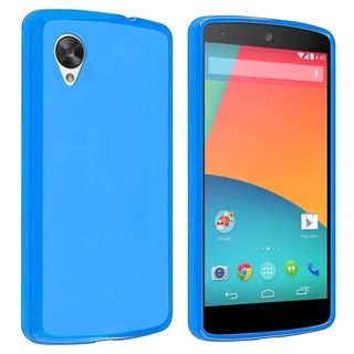 BasAcc Blue Jelly TPU Rubber Case for LG Nexus 5 E980 BasAcc Cases & Holders