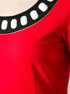 Love Moschino Embellished Collar Dress