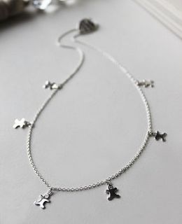 gingerbread man necklace by love your silver