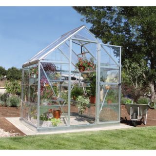 Palram Harmony Greenhouse — 6ft.W x 4ft.L x 7ft.6in.H, Silver, Model# HG5304  Green Houses
