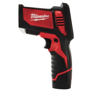 Milwaukee Laser TEMP-GUN M12 Cordless Thermometer Kit for HVAC/R, Model# 2277-21  Thermometers
