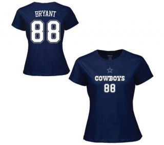 NFL Dallas Cowboys Dez Bryant Womens Name & Number T Shirt —