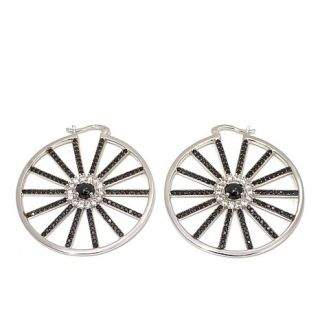 Mateo Bijoux 8.92ct Black Spinel and White Zircon Sterling Silver "Wheel" State