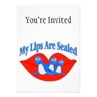 My Lips Are Sealed Cards