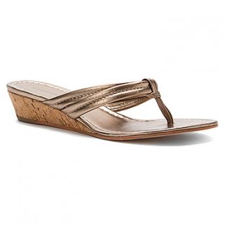 Bernardo Miami Wedge Cork Classic  Women's   Platinum Calf