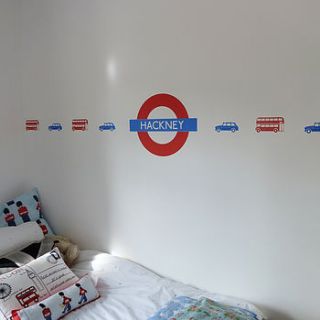 london bus and taxi wall stickers by nutmeg