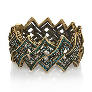 Heidi Daus "Designed to Dazzle" Crystal Accented Bangle Bracelet