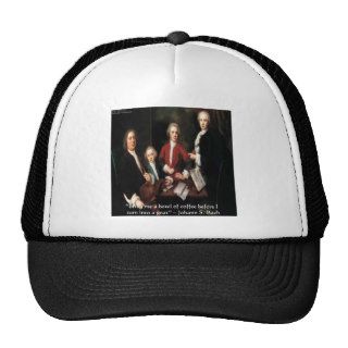 JS Bach Graphic & Funny Coffee Quote Gifts & Cards Trucker Hats
