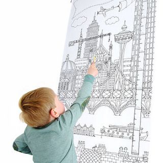 personalised colour in height chart poster by claire close
