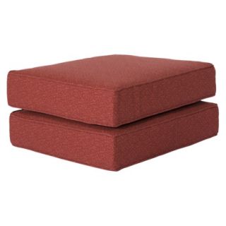 Mooreana 2 Piece Outdoor Ottoman Cushion Set   Red