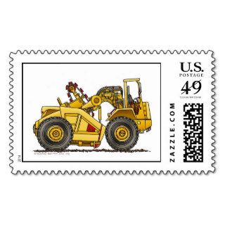 Earthmover Pan Scraper Construction Stamps