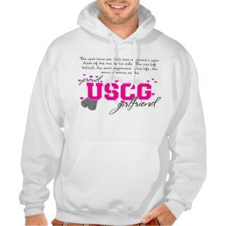 Into a Coasite's eyes   Proud USCG Girlfriend Sweatshirt