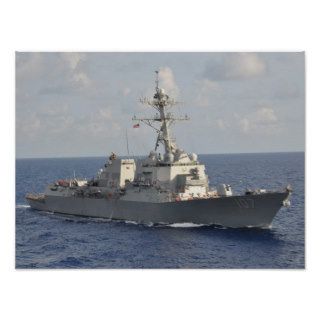 Guided Missile Destroyer USS Gravely (DDG 107) Posters