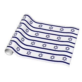 Israel Flag Gift Wrap Paper